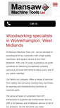 Mobile Screenshot of mansawwoodworkmachines.co.uk