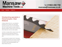 Tablet Screenshot of mansawwoodworkmachines.co.uk